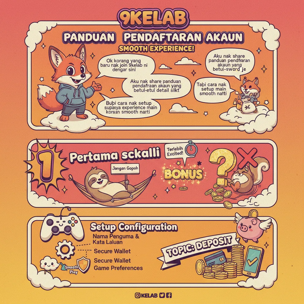 Panduan Pendaftaran Akaun 9kelab