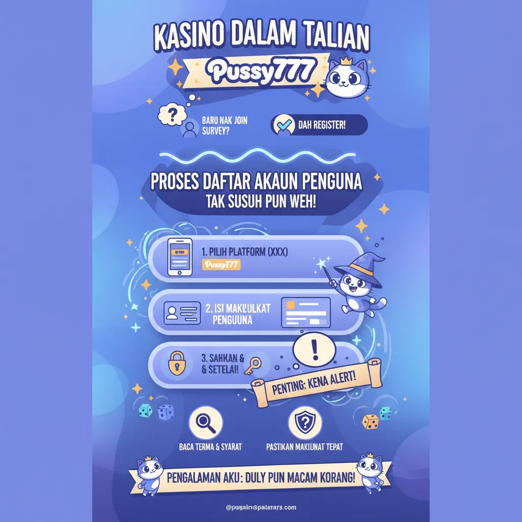 Panduan Pendaftaran Akaun Pussy777