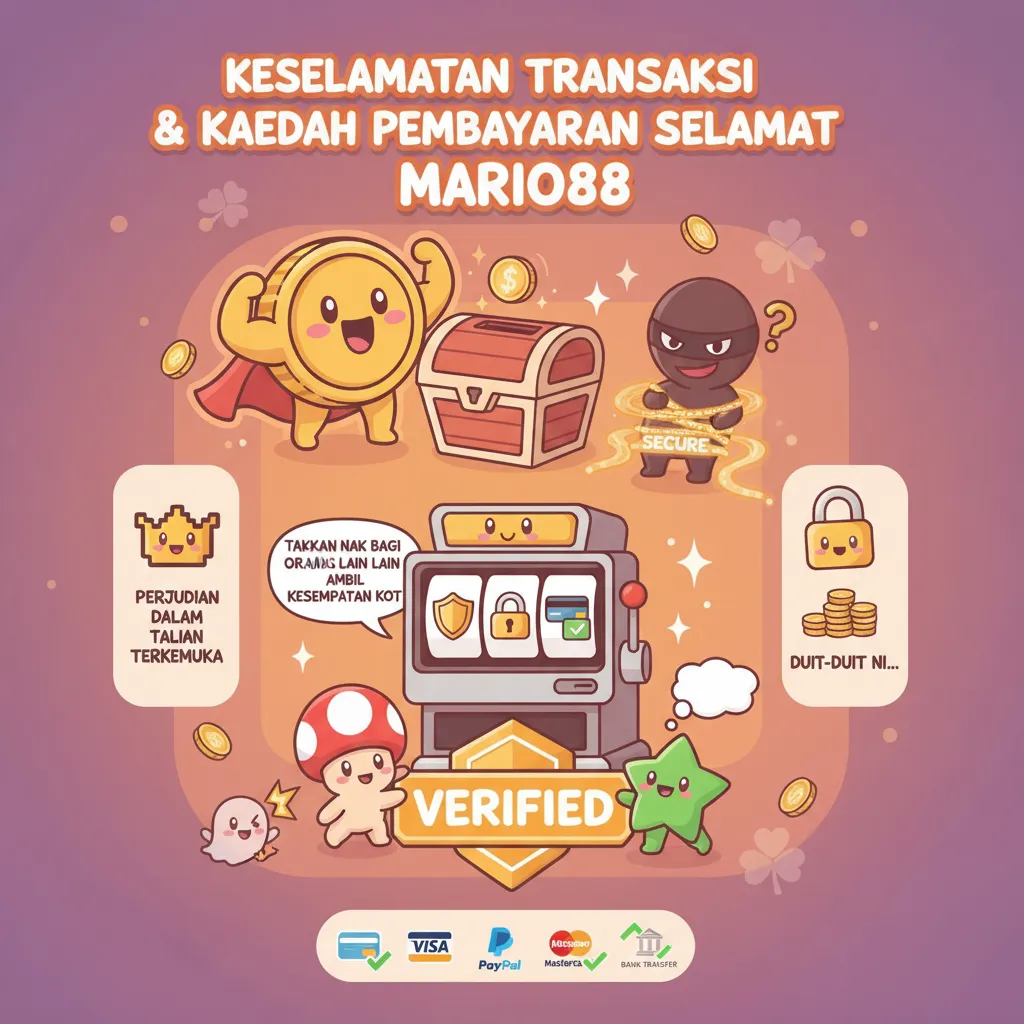 Keselamatan Transaksi Mario88 & Kaedah Pembayaran Selamat